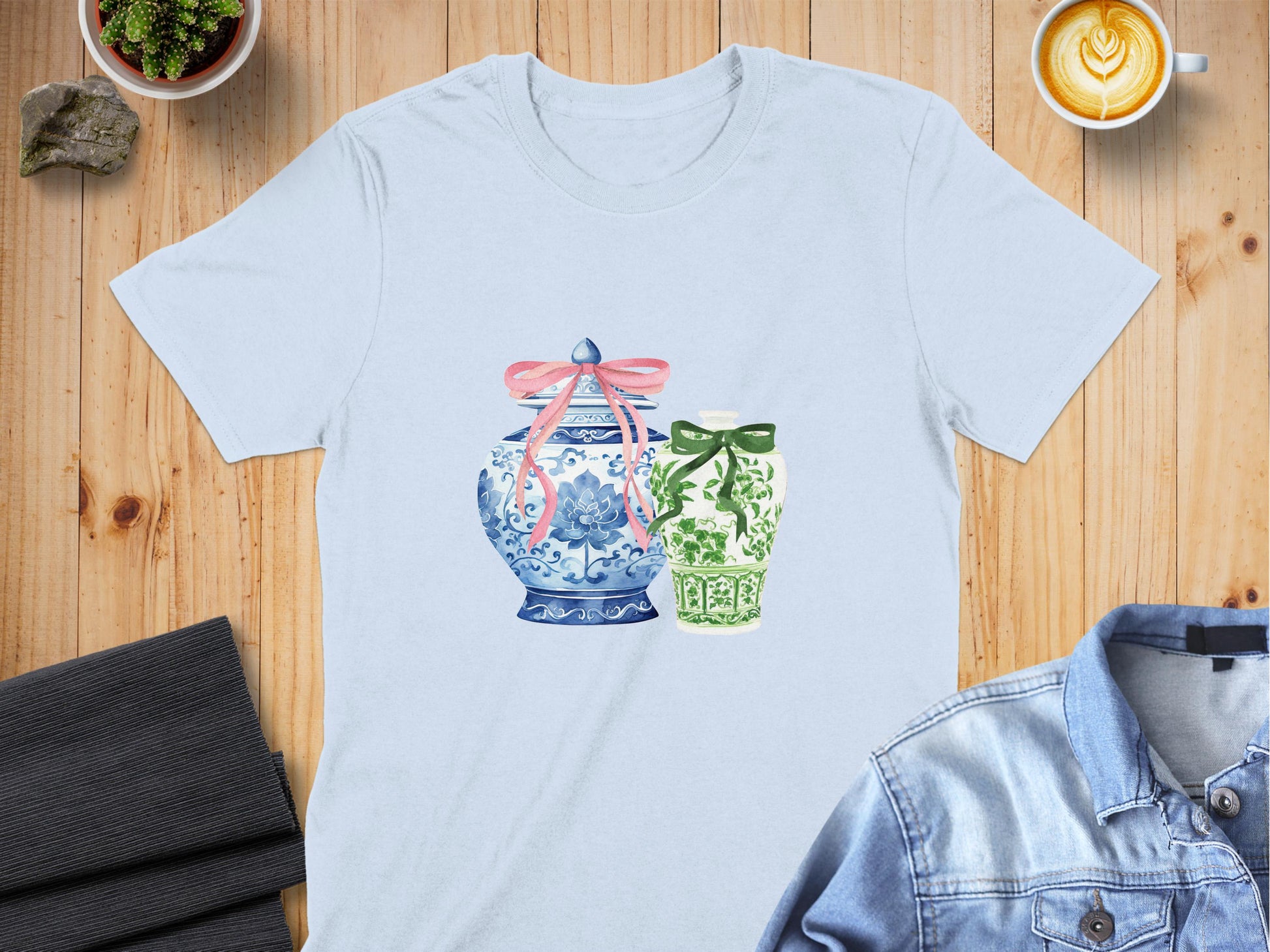 Blue and Green Decorative Jars T-shirt product