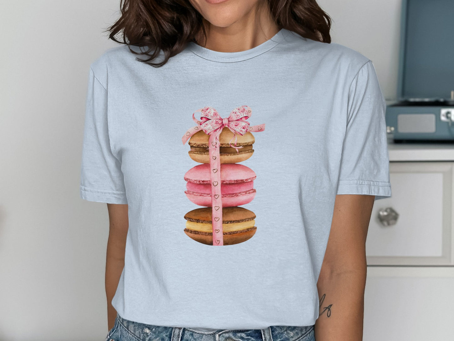 Cute Macaron Gift Design Short Sleeve T-Shirt product type