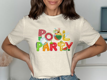Vibrant Pool Party Shirt for Eye-Catching Look product