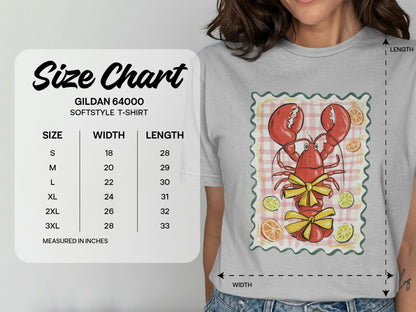 Lobster and Citrus Design Softstyle T-Shirt product