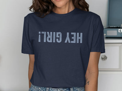Hey Girl Graphic Tee Stylish Casual Shirt product type