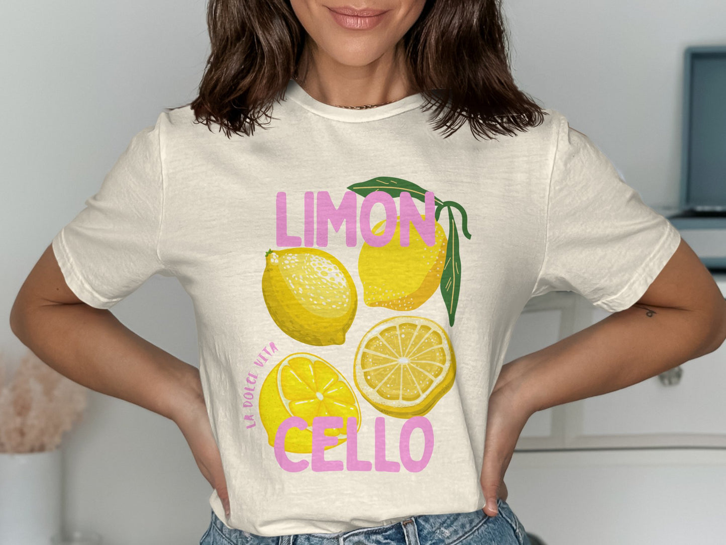Lemon Print Casual Graphic T-Shirt product type