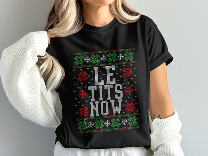 Festive Let It Snow Ugly Christmas Shirt product