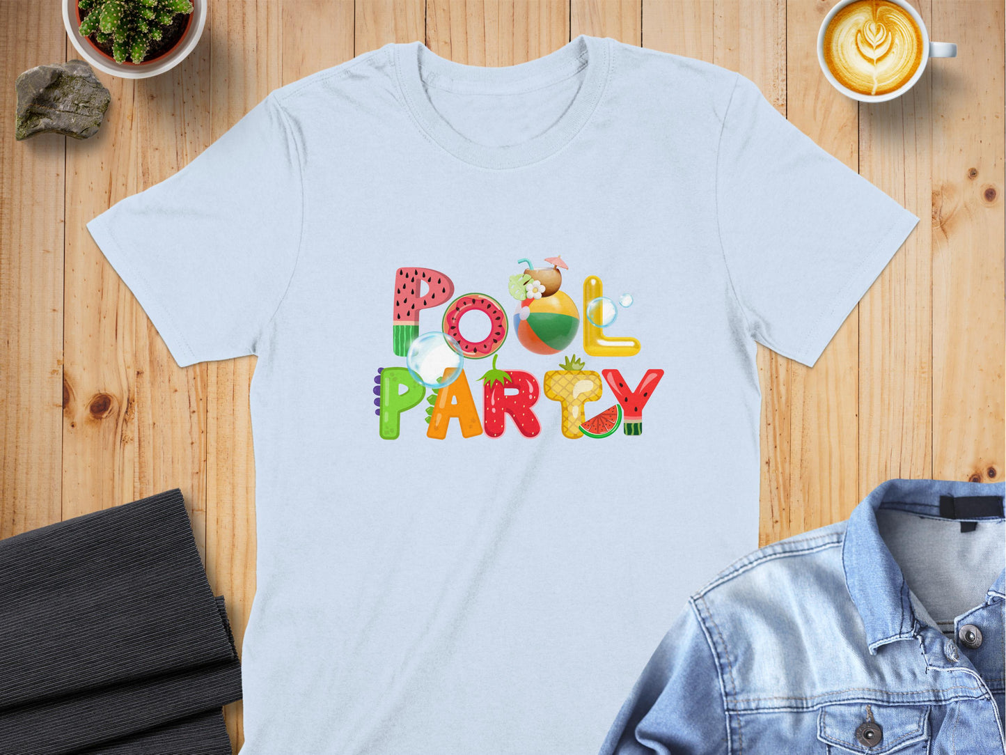 Fun Pool Party Graphic T-shirt Summer Apparel product type