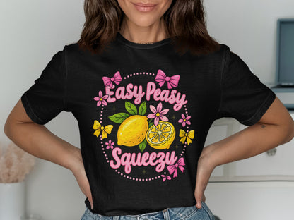 Easy Peasy Squeezy Lemon Fun Graphic Tee product type