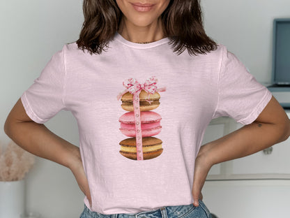 Cute Macaron Design Graphic T-shirt product