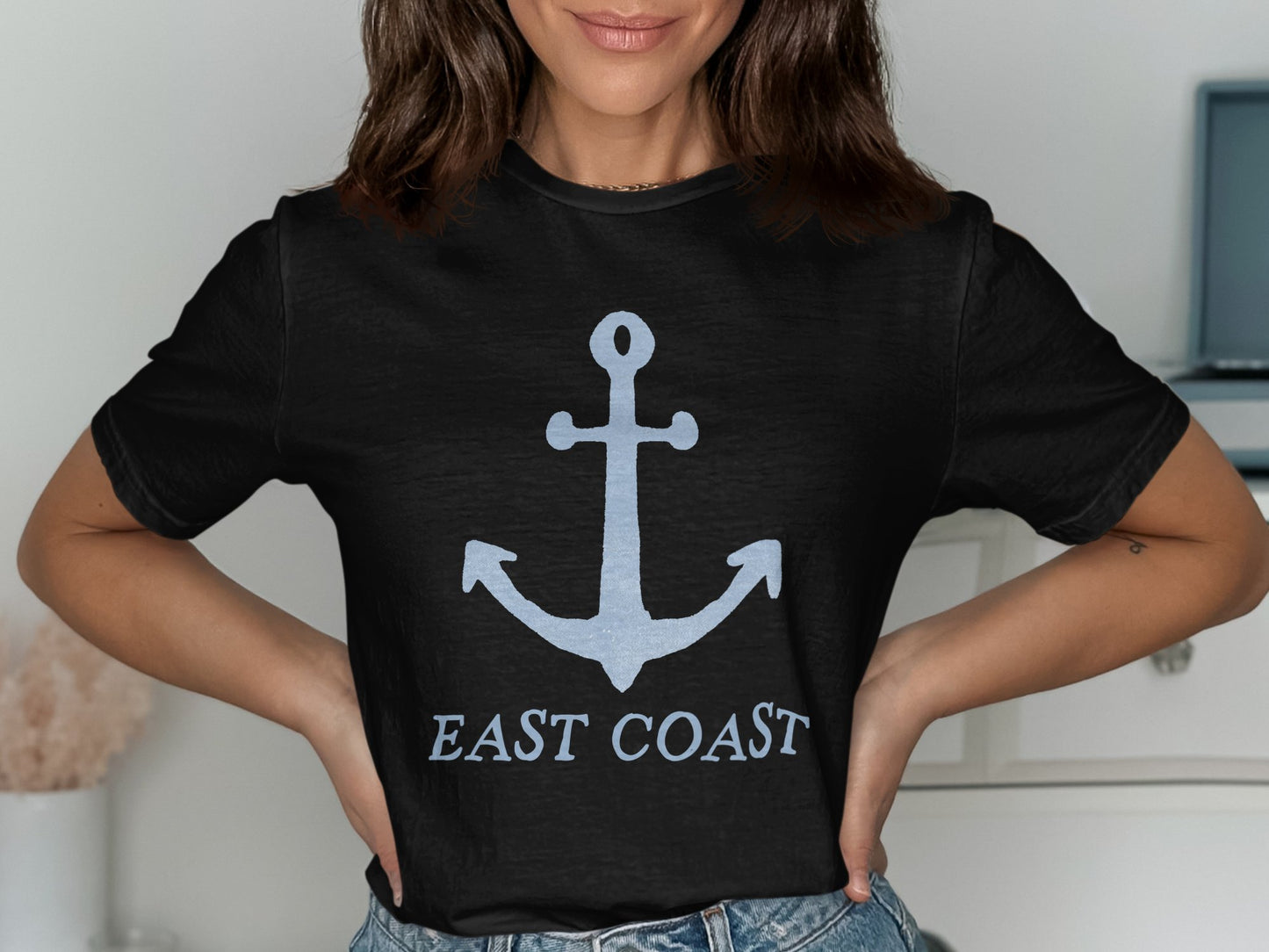 East Coast Anchor Design Graphic T-Shirt product