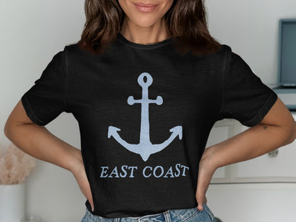 East Coast Anchor Design Graphic T-Shirt product
