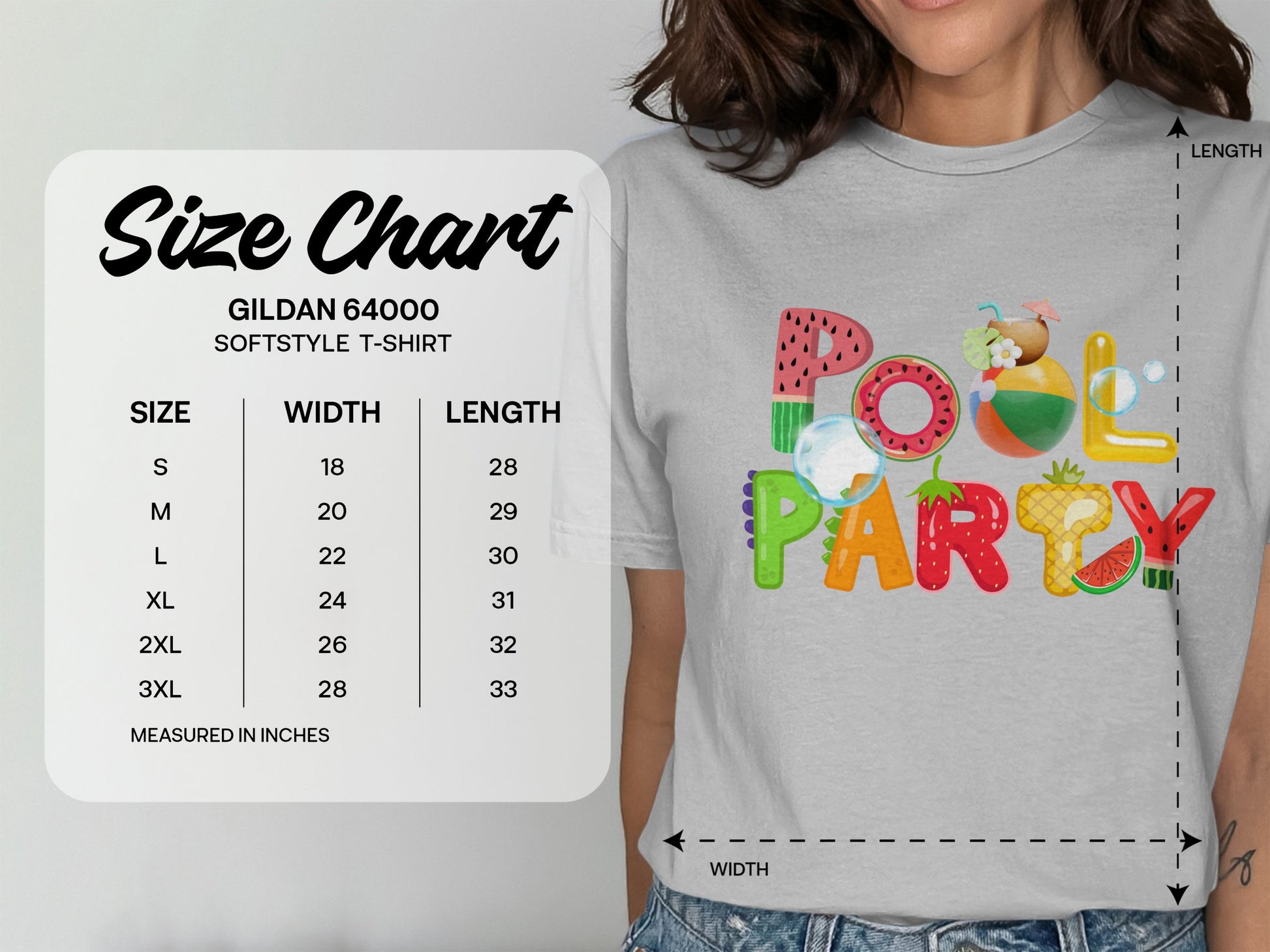 Fun Colorful Pool Party Graphic T-Shirt product