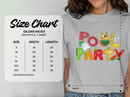 Fun Colorful Pool Party Graphic T-Shirt product