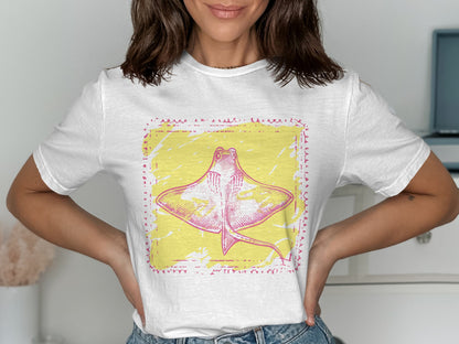 Stylish Stingray Graphic T-shirt Casual Wear product type