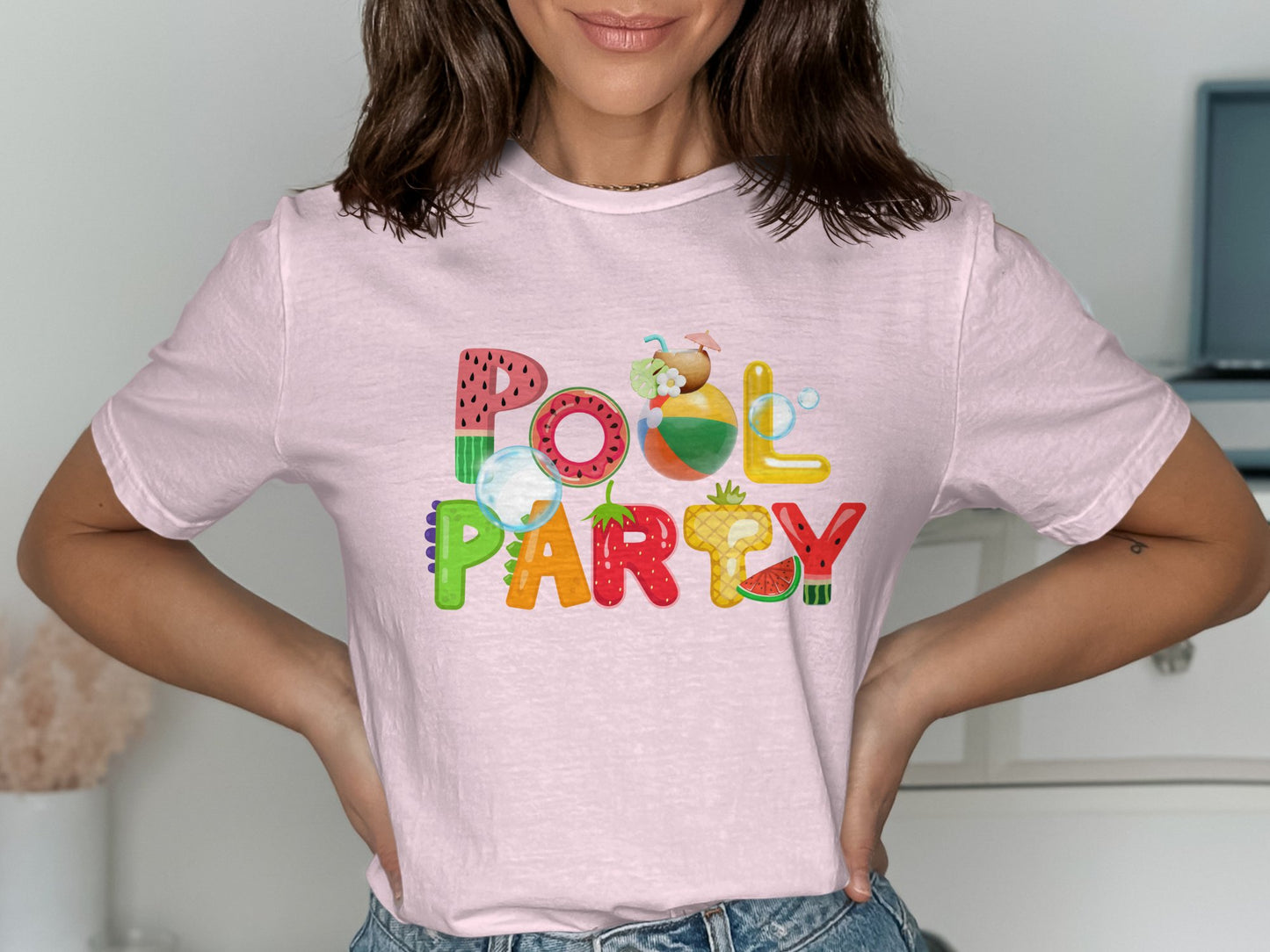 Pool Party Themed Graphic T-Shirt product type