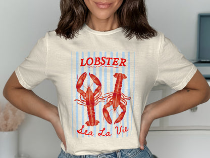 Lobster Sea La Vie Graphic Short Sleeve T-shirt product
