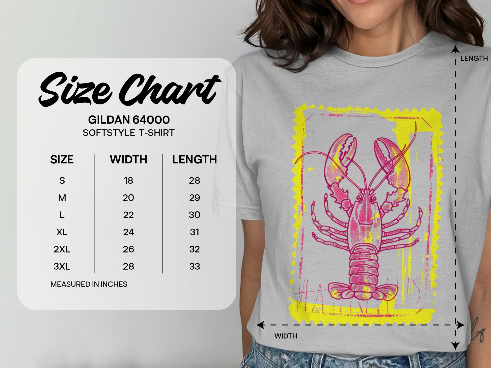 Lobster Graphic Gildan 64000 Softstyle T-shirt product