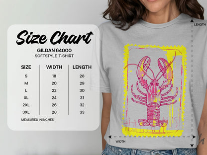 Lobster Graphic Gildan 64000 Softstyle T-shirt product